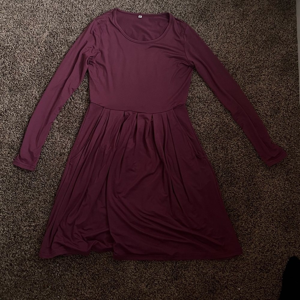purple dress WITH POCKETS size S